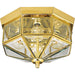 Myhouse Lighting Progress Lighting - P5789-10 - Four Light Flush Mount - Beveled Glass - Polished Brass