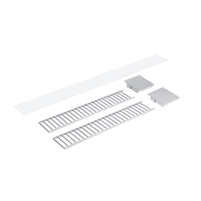 Myhouse Lighting Nora Lighting - NLUD-2LOUVAA - Louver Accessory Set - LED Linear - Aluminum / Aluminum End Caps