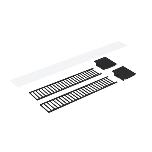 Myhouse Lighting Nora Lighting - NLUD-4LOUVBB - Louver Accessory Set - LED Linear - Black / Black End Caps