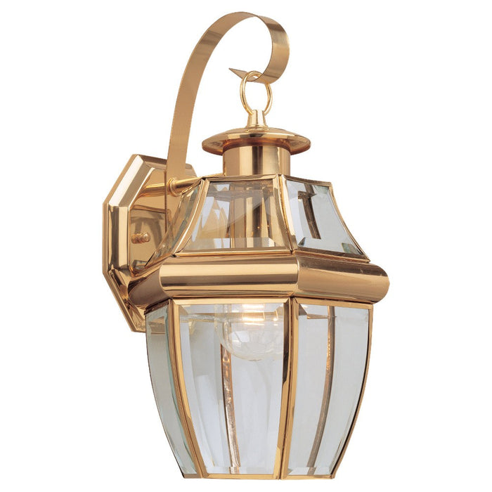 Myhouse Lighting Generation Lighting - 8067-02 - One Light Outdoor Wall Lantern - Lancaster - Polished Brass