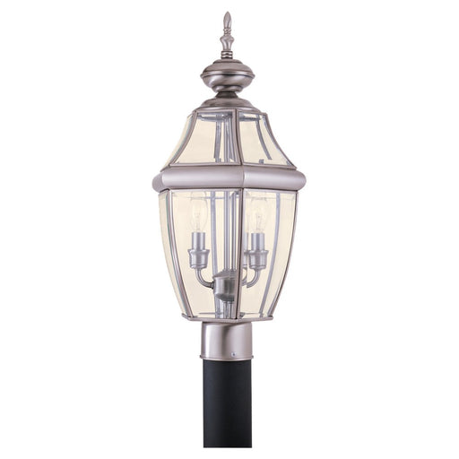 Myhouse Lighting Generation Lighting - 8229-965 - Two Light Outdoor Post Lantern - Lancaster - Antique Brushed Nickel