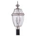 Myhouse Lighting Generation Lighting - 8239-965 - Three Light Outdoor Post Lantern - Lancaster - Antique Brushed Nickel