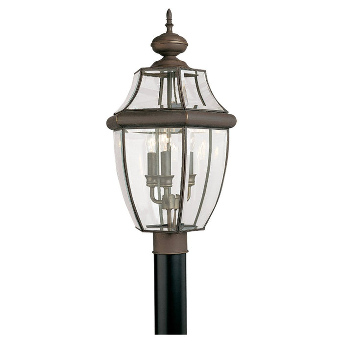 Myhouse Lighting Generation Lighting - 8239-71 - Three Light Outdoor Post Lantern - Lancaster - Antique Bronze