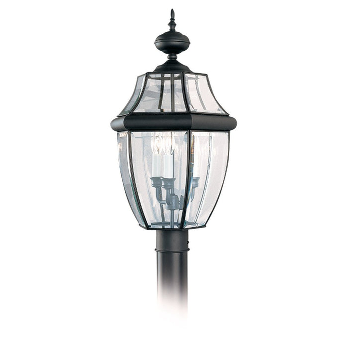 Myhouse Lighting Generation Lighting - 8239-12 - Three Light Outdoor Post Lantern - Lancaster - Black