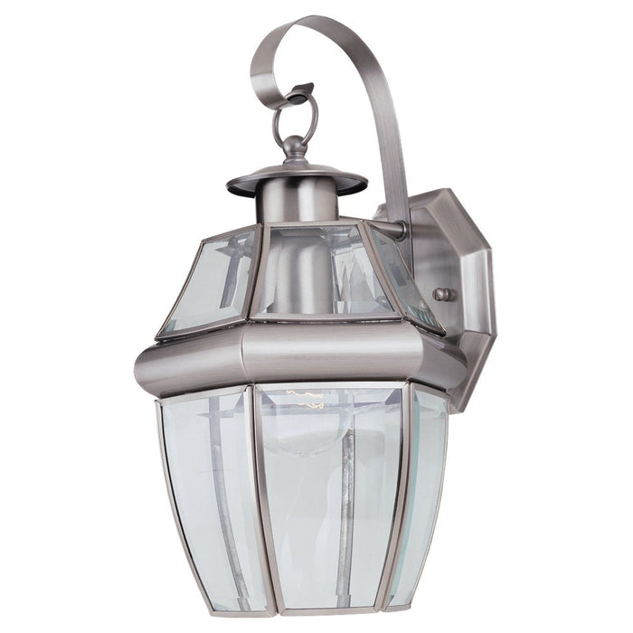 Myhouse Lighting Generation Lighting - 8037-965 - One Light Outdoor Wall Lantern - Lancaster - Antique Brushed Nickel