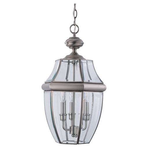 Myhouse Lighting Generation Lighting - 6039-965 - Three Light Outdoor Pendant - Lancaster - Antique Brushed Nickel