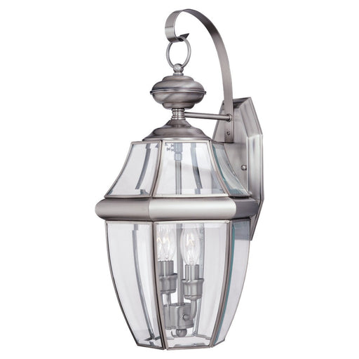 Myhouse Lighting Generation Lighting - 8039-965 - Two Light Outdoor Wall Lantern - Lancaster - Antique Brushed Nickel