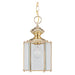 Myhouse Lighting Generation Lighting - 6008-02 - One Light Outdoor Semi-Flush Convertible Pendant - Classico - Polished Brass