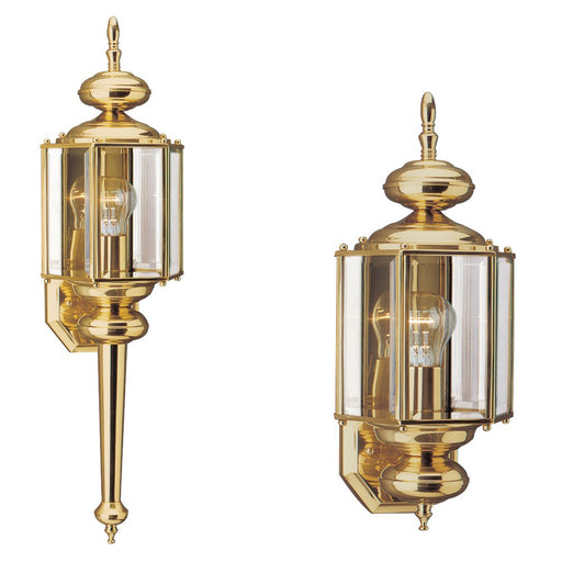 Myhouse Lighting Generation Lighting - 8510-02 - One Light Outdoor Wall Lantern - Classico - Polished Brass