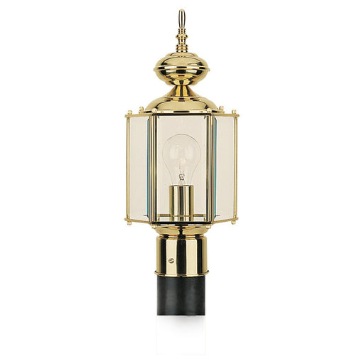 Myhouse Lighting Generation Lighting - 8209-02 - One Light Outdoor Post Lantern - Classico - Polished Brass
