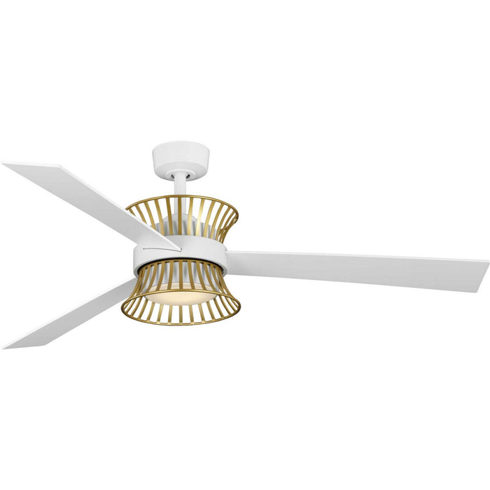 Myhouse Lighting Progress Lighting - P250110-028-30 - 55"Ceiling Fan - Bisbee - Satin White