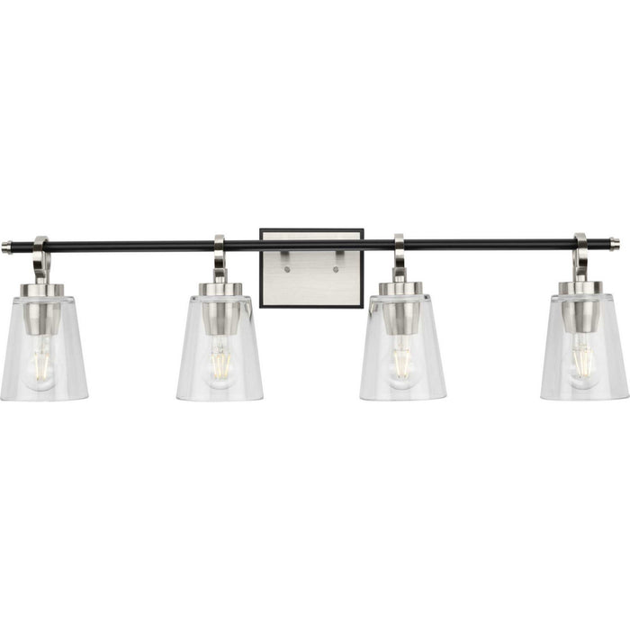 Myhouse Lighting Progress Lighting - P300483-009 - Four Light Bath & Vanity - Cassell - Brushed Nickel