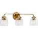 Myhouse Lighting Progress Lighting - P300490-204 - Three Light Bath & Vanity - Quillan - Gold Ombre