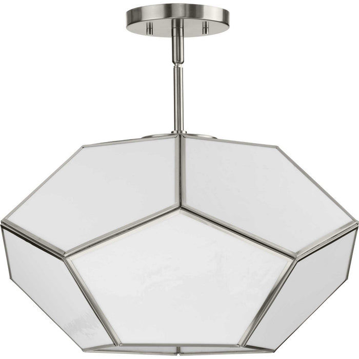 Myhouse Lighting Progress Lighting - P350261-009 - Three Light Flush Mount - Latham - Brushed Nickel