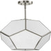 Myhouse Lighting Progress Lighting - P350261-009 - Three Light Flush Mount - Latham - Brushed Nickel