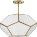 Myhouse Lighting Progress Lighting - P350261-078 - Three Light Flush Mount - Latham - Vintage Gold