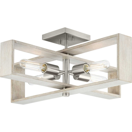 Myhouse Lighting Progress Lighting - P350269-009 - Four Light Flush Mount - Boundary - Brushed Nickel