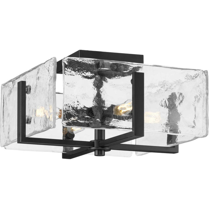 Myhouse Lighting Progress Lighting - P350271-31M - Four Light Flush Mount - Rivera - Matte Black