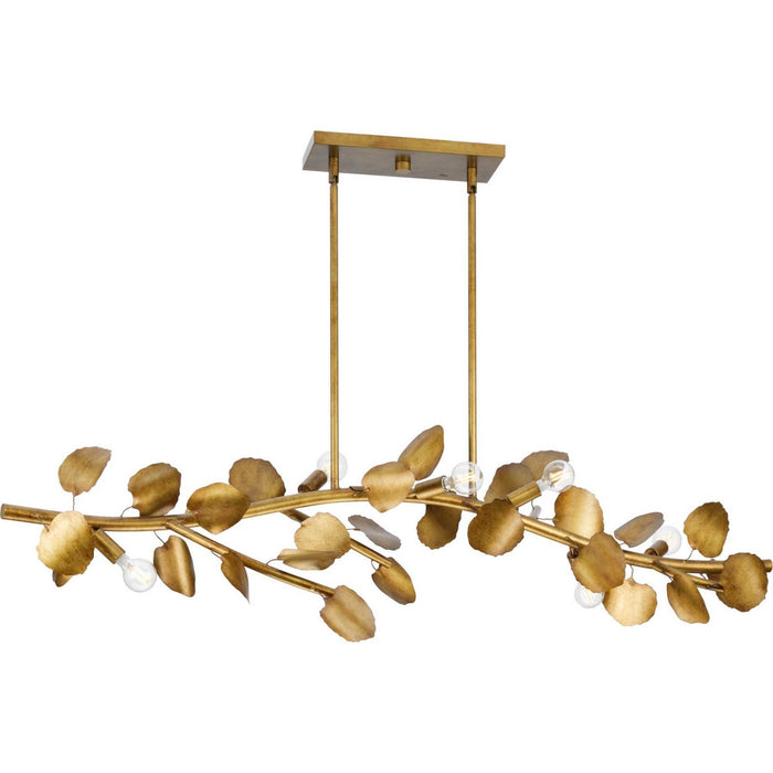 Myhouse Lighting Progress Lighting - P400361-204 - Seven Light Island Pendant - Laurel - Gold Ombre