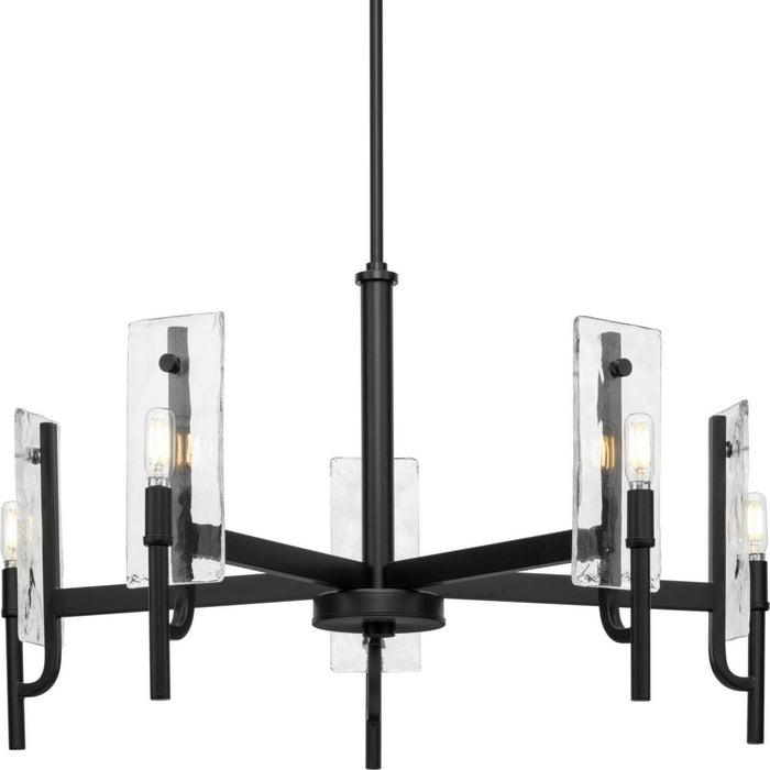 Myhouse Lighting Progress Lighting - P400363-31M - Five Light Chandelier - Rivera - Matte Black