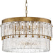 Myhouse Lighting Progress Lighting - P400367-204 - Six Light Chandelier - Chevall - Gold Ombre