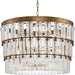 Myhouse Lighting Progress Lighting - P400368-204 - Nine Light Chandelier - Chevall - Gold Ombre