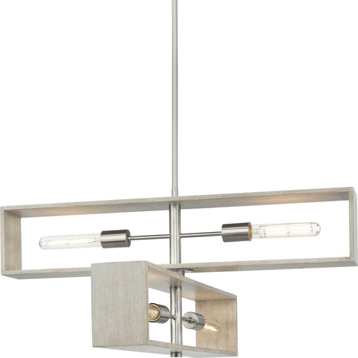 Myhouse Lighting Progress Lighting - P400370-009 - Four Light Chandelier - Boundary - Brushed Nickel