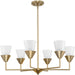 Myhouse Lighting Progress Lighting - P400372-205 - Six Light Chandelier - Pinellas - Soft Gold