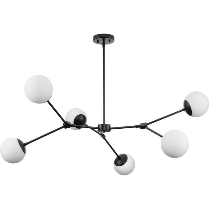 Myhouse Lighting Progress Lighting - P400378-31M - Six Light Chandelier - Haas - Matte Black