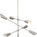 Myhouse Lighting Progress Lighting - P400380-009 - Six Light Chandelier - Cornett - Brushed Nickel