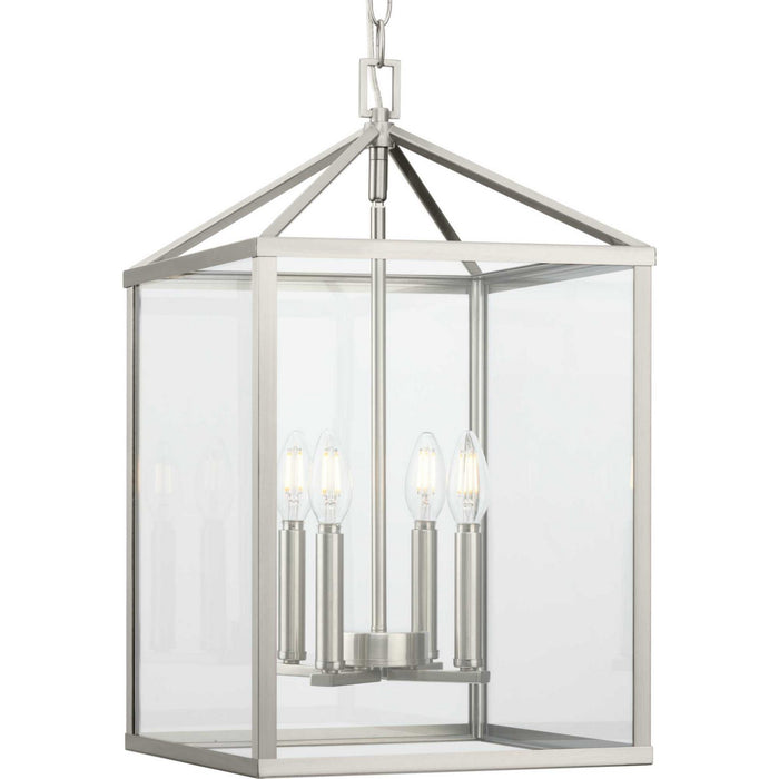 Myhouse Lighting Progress Lighting - P500440-009 - Four Light Foyer Pendant - Hillcrest - Brushed Nickel