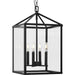 Myhouse Lighting Progress Lighting - P500440-31M - Four Light Foyer Pendant - Hillcrest - Matte Black