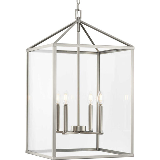 Myhouse Lighting Progress Lighting - P500441-009 - Four Light Foyer Pendant - Hillcrest - Brushed Nickel