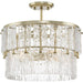 Myhouse Lighting Progress Lighting - P500443-176 - Three Light Pendant - Chevall - Gilded Silver