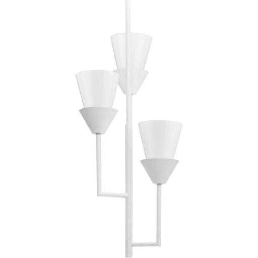 Myhouse Lighting Progress Lighting - P500445-197 - Three Light Pendant - Pinellas - White Plaster