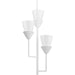 Myhouse Lighting Progress Lighting - P500445-197 - Three Light Pendant - Pinellas - White Plaster