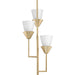 Myhouse Lighting Progress Lighting - P500445-205 - Three Light Pendant - Pinellas - Soft Gold