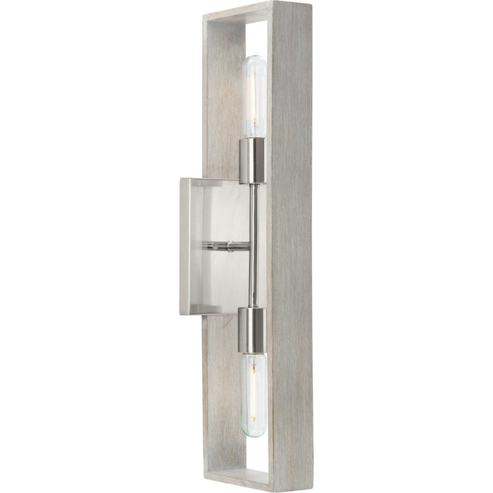 Myhouse Lighting Progress Lighting - P710126-009 - Two Light Wall Bracket - Boundary - Brushed Nickel