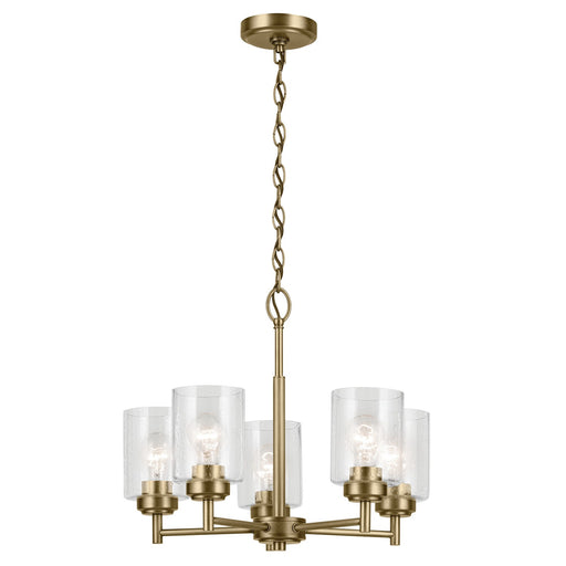 Myhouse Lighting Kichler - 44030NBR - Five Light Chandelier - Winslow - Natural Brass