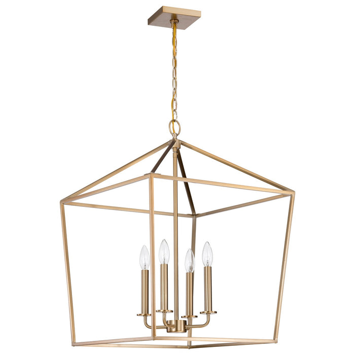 Myhouse Lighting Nuvo Lighting - 60-7932 - Four Light Pendant - Emma - Burnished Brass