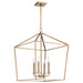 Myhouse Lighting Nuvo Lighting - 60-7932 - Four Light Pendant - Emma - Burnished Brass