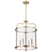 Myhouse Lighting Nuvo Lighting - 60-7936 - Four Light Pendant - Yorktown - Burnished Brass