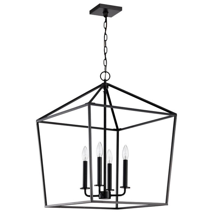 Myhouse Lighting Nuvo Lighting - 60-7942 - Four Light Pendant - Emma - Matte Black