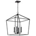 Myhouse Lighting Nuvo Lighting - 60-7942 - Four Light Pendant - Emma - Matte Black