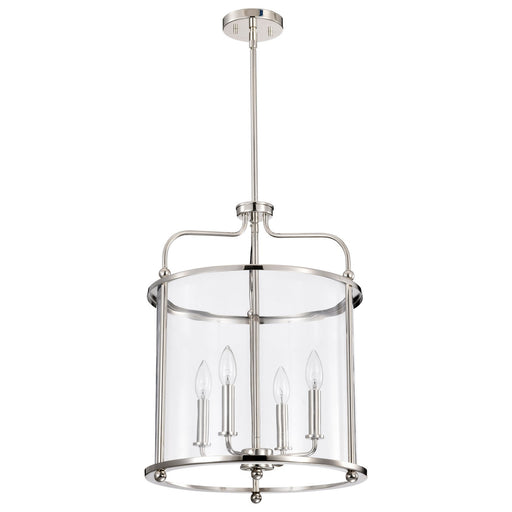 Myhouse Lighting Nuvo Lighting - 60-7956 - Four Light Pendant - Yorktown - Polished Nickel