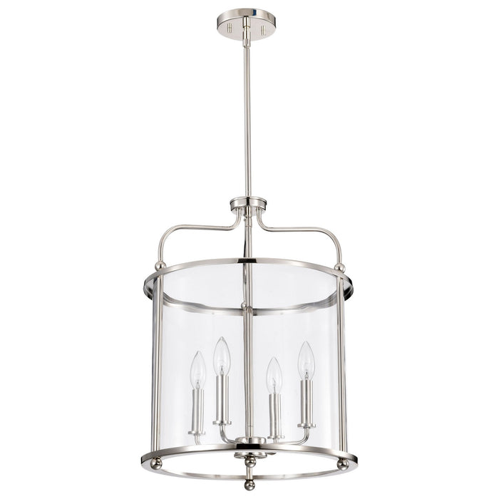 Myhouse Lighting Nuvo Lighting - 60-7956 - Four Light Pendant - Yorktown - Polished Nickel