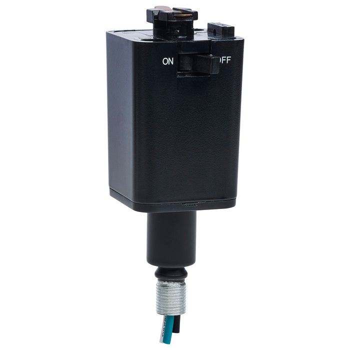 Myhouse Lighting Nuvo Lighting - TP245 - Pendant Track Adaptor- Stem Hung - Black