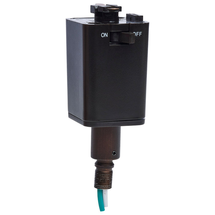 Myhouse Lighting Nuvo Lighting - TP246 - Pendant Track Adaptor- Stem Hung - Brown