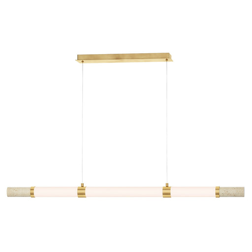 Myhouse Lighting ET2 - E11056-01TVGLD - LED Linear Pendant - Travertine - Travertine / Gold