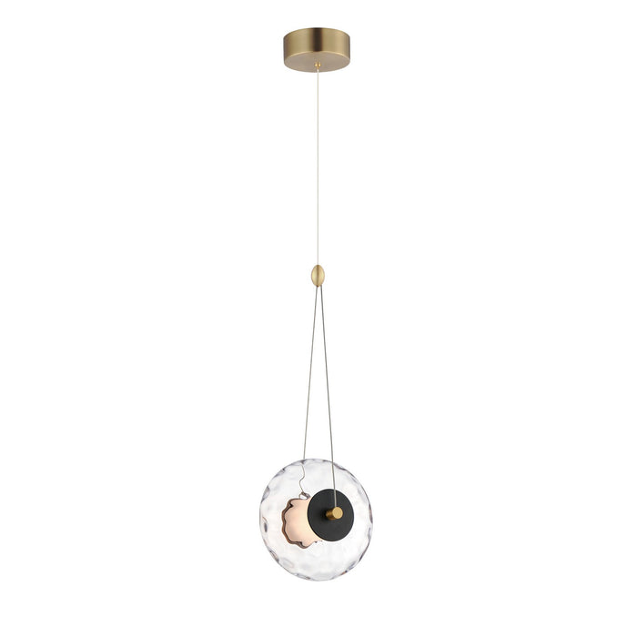 Myhouse Lighting ET2 - E24031-24BKNAB - LED Pendant - Unity - Black / Natural Aged Brass